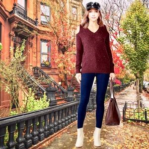 Rebecca Minkoff “Page” Cold Shoulder Sweater NWT